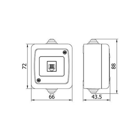 METE ENERJİ NEMLİYER DATA PRİZİ (RJ-45) 40501605