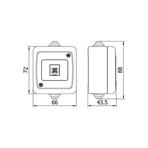 METE ENERJİ NEMLİYER DATA PRİZİ (RJ-45) 40501605