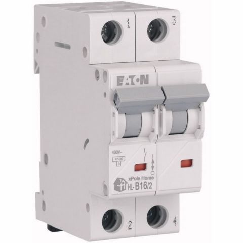 EATON HL-B16/2 MİNYATÜR DEVRE KESİCİ - 4,5KA - B EĞRİSİ - 2X16A