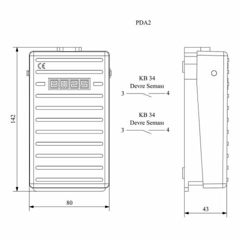 EMAS PDA2 ALÜMİNYUM PEDAL 2 NA