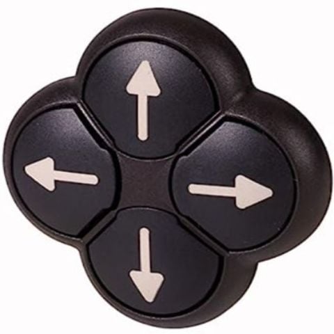 EATON M22S-D4-S-X7 PUSH-BUTTON,4-WAY,SPRİNG-RETURN,BLACK