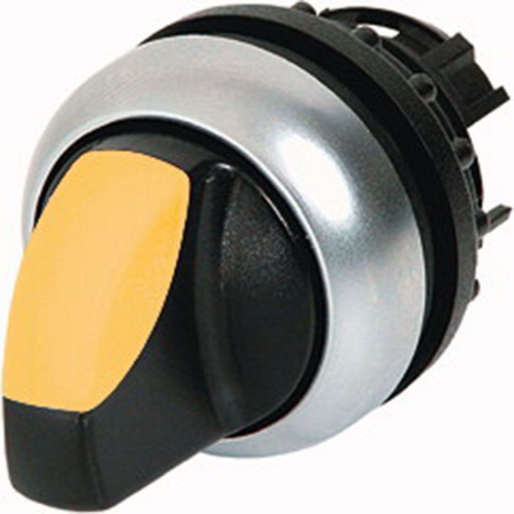 EATON M22-WRLK3-Y BUTON AKSESUARI: IŞIKLI MANDAL BUTON KAFASI, KALICI, 3 KONUMLU, SARI