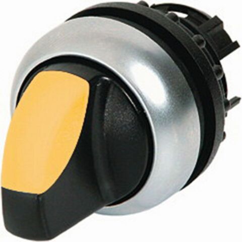 EATON M22-WRLK3-Y BUTON AKSESUARI: IŞIKLI MANDAL BUTON KAFASI, KALICI, 3 KONUMLU, SARI