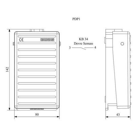 EMAS PDP1 PLASTİK PEDAL 1 NA