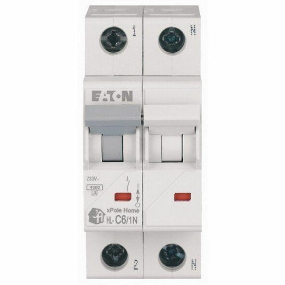EATON 194748 MİNYATÜR DEVRE KESİCİ - 4,5KA - C EĞRİSİ - 1X6A+N