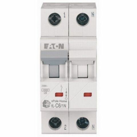 EATON 194748 MİNYATÜR DEVRE KESİCİ - 4,5KA - C EĞRİSİ - 1X6A+N