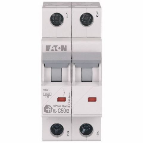 EATON HL-C50/2 MİNYATÜR DEVRE KESİCİ - 4,5KA - C EĞRİSİ - 2X50A