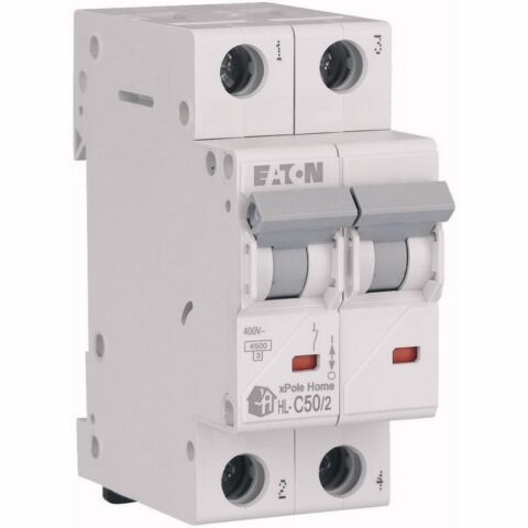 EATON HL-C50/2 MİNYATÜR DEVRE KESİCİ - 4,5KA - C EĞRİSİ - 2X50A