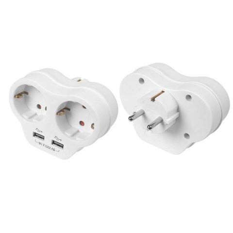 VİKO İKİLİ TOPRAKLI USB ÇIKIŞLI PRİZ 90301815