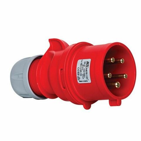 METE ENERJİ 5X32A. IP44 DÜZ FİŞ-(VİDALI BAĞL.) 406111V