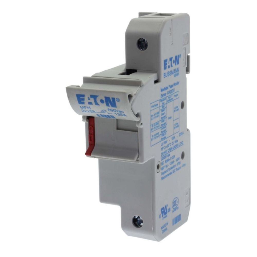 EATON CH221DU SİLİNDİRİK SİGORTA YUVASI (BOY 22X58, 125A) - 1 KUTUP