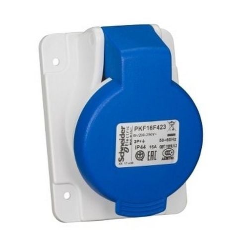 SCHNEIDER PKF16F423 PRATİKA 3X16A 2P+T IP44 MONOFAZE VİDALI BAĞLANTI EĞİK MAKİNE PRİZİ