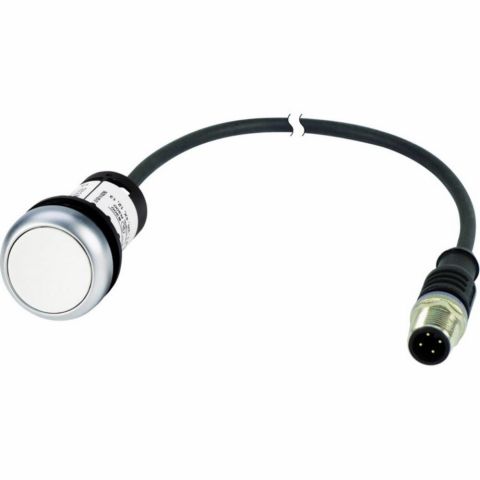 EATON C22-D-W-K10-P3 KABLOLU HARİCİ TİP BUTON (M12 KONNEKTÖR, 0.5M), YAYLI, BEYAZ, 1NA