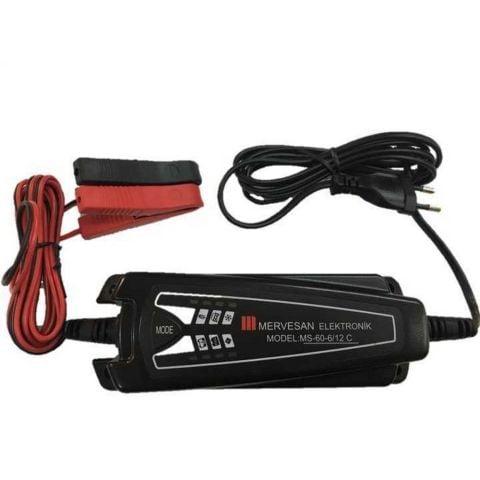 MERVESAN MS-60-6/12C 60W AKÜ ŞARJ ADAPTÖRÜ (7 KADEMELİ)