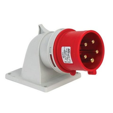 METE ENERJİ 5X32A. IP44 MAKİNE FİŞİ -EĞİK- VİDALI BAĞLI 406222V