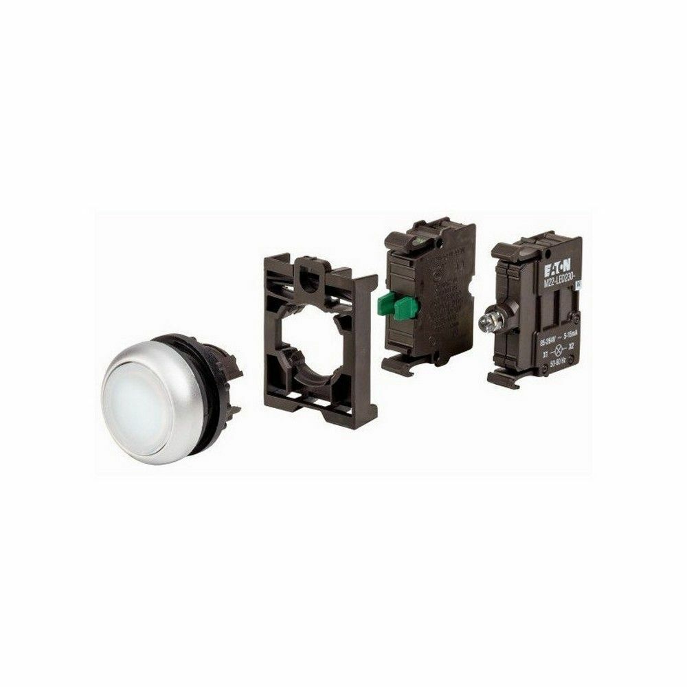 EATON 216922-AS1 BUTON, YAYLI, 230V LED'Lİ, BEYAZ 1NA
