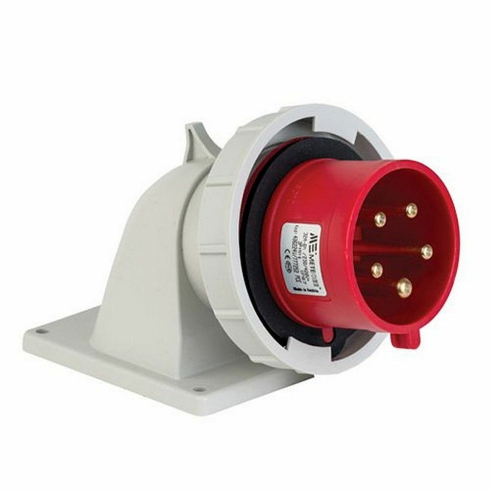 METE ENERJİ 5X32A. IP67 MAKİNE FİŞİ -EĞİK- VİDALI BAĞLI 406224V