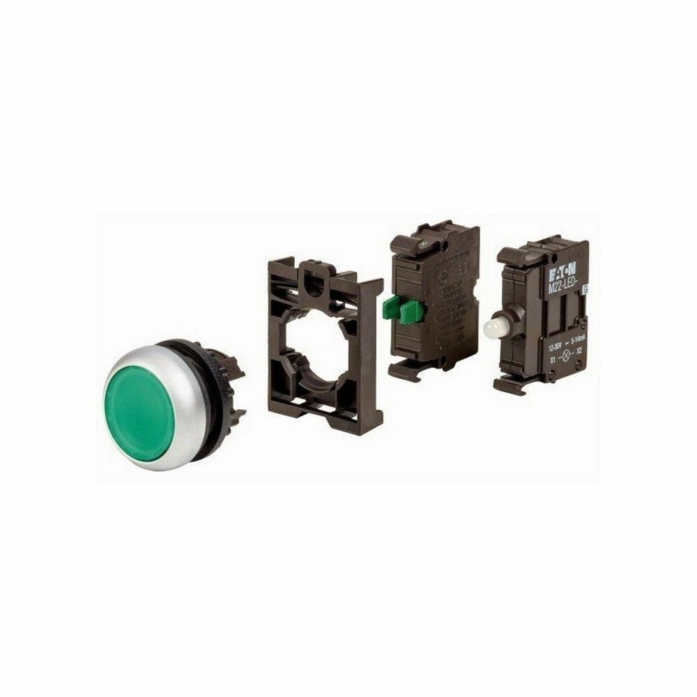 EATON 216927-AS0 BUTON, YAYLI, 24V LED'Lİ, YEŞİL 1NA