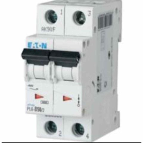 EATON PL6-C50/2 OTOMATİK SİGORTA - 6KA - C EĞRİSİ - Y7-286572