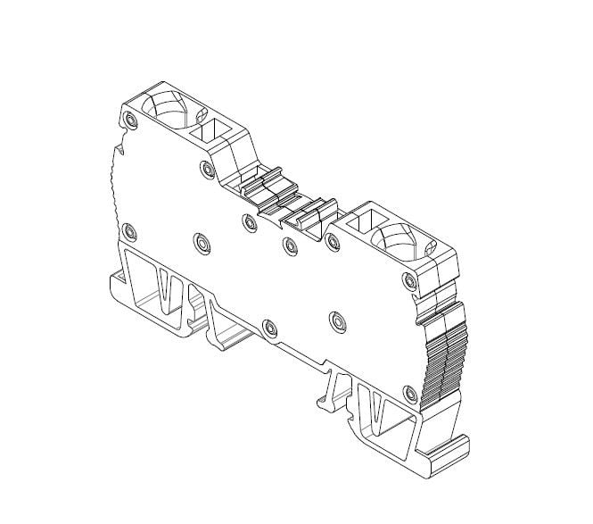 ONKA OPK 6MM² YAY BAĞLANTILI RAY KLEMENS KREM ONKA-1523