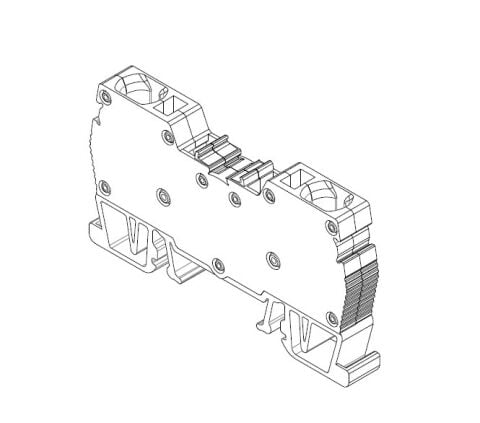ONKA OPK 6MM² YAY BAĞLANTILI RAY KLEMENS KREM ONKA-1523