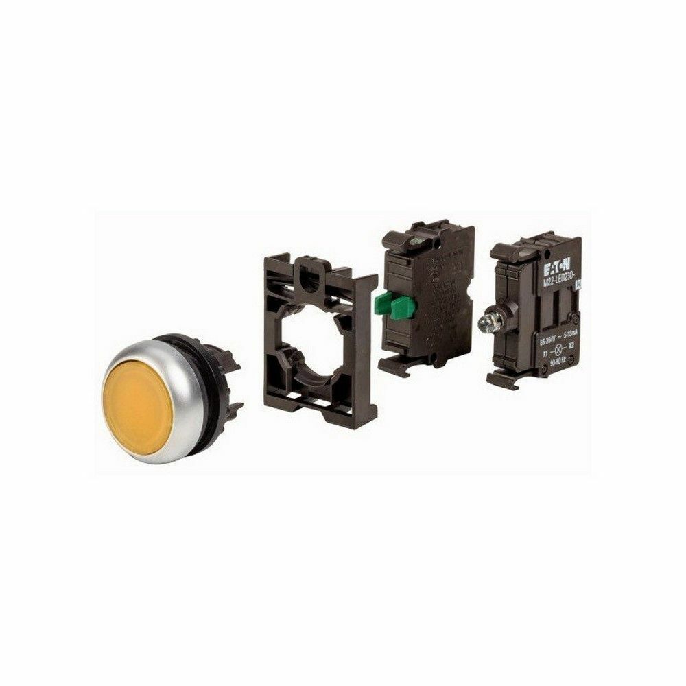 EATON 216929-AS1 BUTON, YAYLI, 230V LED'Lİ, SARI 1NA