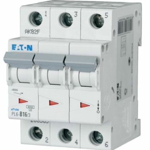 EATON PL6-B16/3 OTOMATİK SİGORTA - 6KA - B EĞRİSİ - Y7-286589