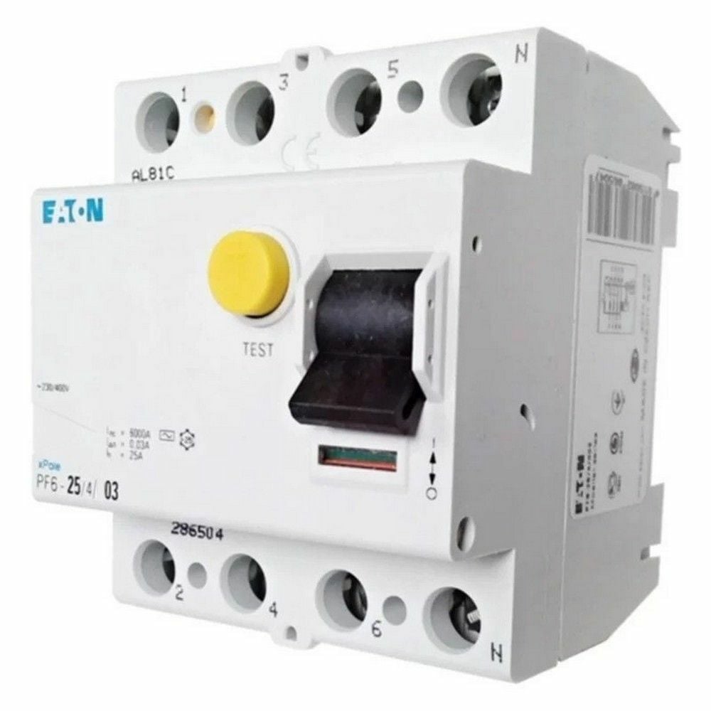 EATON 286506 ARTIK AKIM DEVRE KESİCİLER (AC TİPİ) 4X25A, 6KA, 300MA