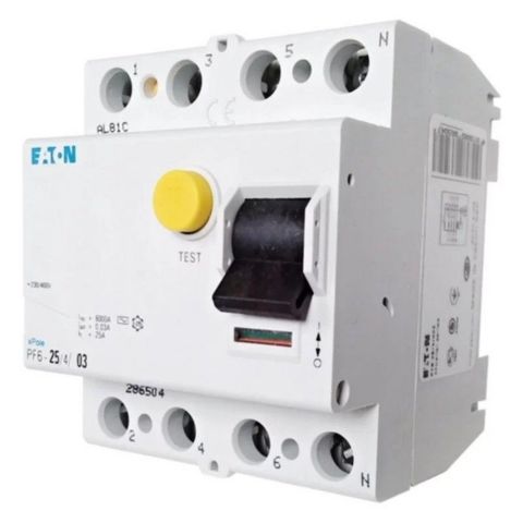 EATON 286506 ARTIK AKIM DEVRE KESİCİLER (AC TİPİ) 4X25A, 6KA, 300MA