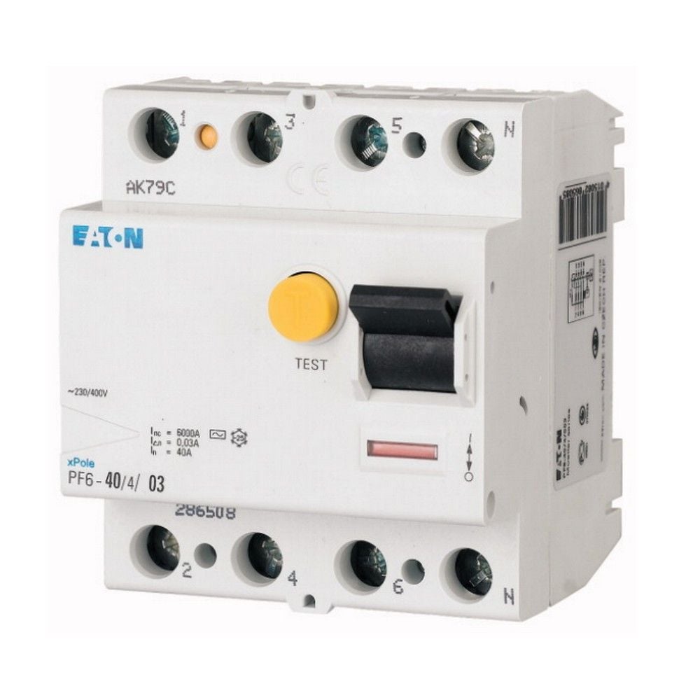 EATON 286514 ARTIK AKIM DEVRE KESİCİLER (AC TİPİ) 4X63A, 6KA, 300MA