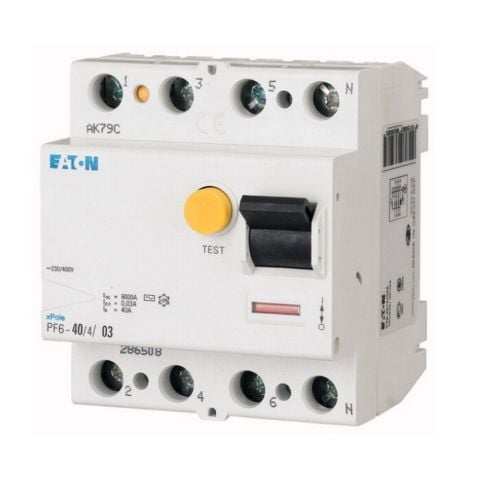 EATON 286514 ARTIK AKIM DEVRE KESİCİLER (AC TİPİ) 4X63A, 6KA, 300MA