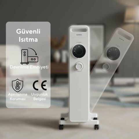 KUMTEL YAĞLI RADYATÖR 13 DİLİM 2500W