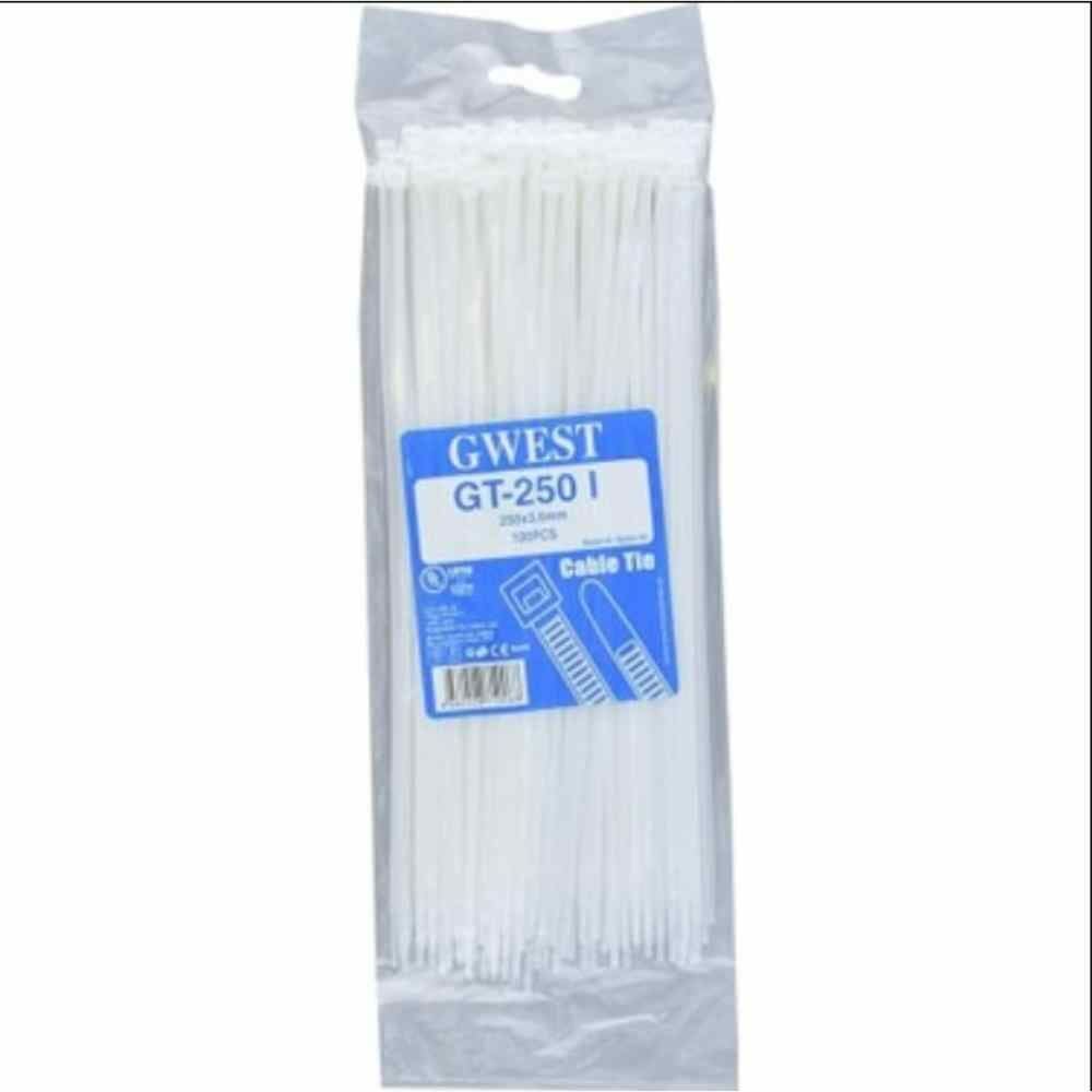 GWEST GT 250 I (100 ADET) 250X3.6MM BEYAZ KABLO BAĞI