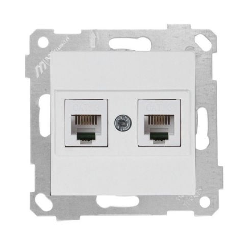 MUTLUSAN RİTA MEK TUŞ TELEFON PRİZİ 2XRJ12 BEYAZ