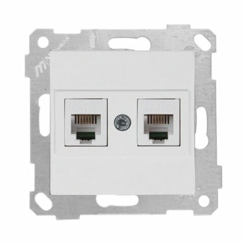 MUTLUSAN RİTA MEK TUŞ TELEFON PRİZİ 2XRJ12 BEYAZ