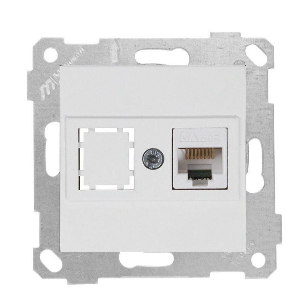 MUTLUSAN RİTA MEK TUŞ DATA PRİZİ 1*RJ45 (CAT5E) BEYAZ