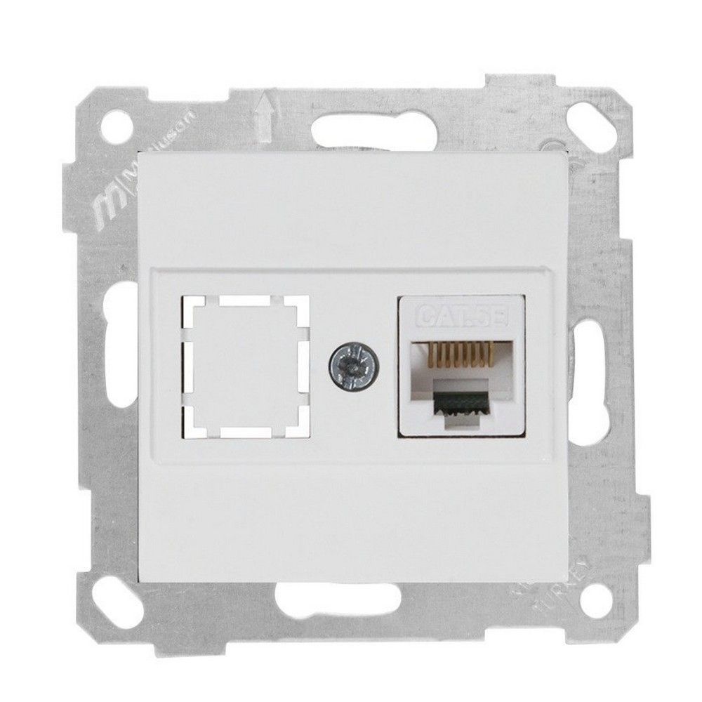 MUTLUSAN RİTA MEK TUŞ DATA PRİZİ 1*RJ45 (CAT5E) BEYAZ