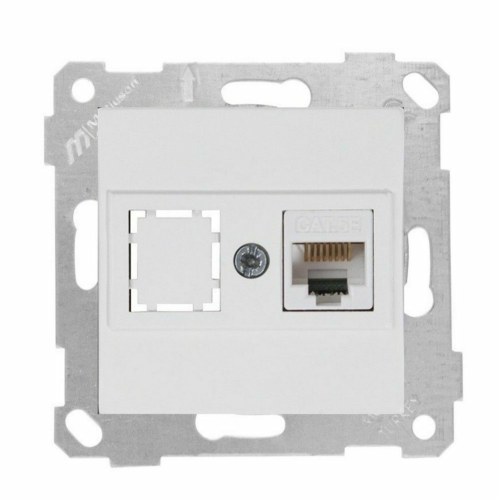 MUTLUSAN RİTA MEK TUŞ DATA PRİZİ 1*RJ45 (CAT5E) BEYAZ