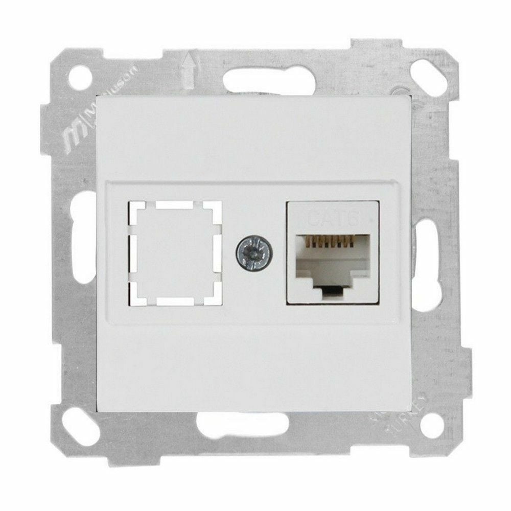 MUTLUSAN RİTA MEK TUŞ DATA PRİZİ 1*RJ45 (CAT6) BEYAZ
