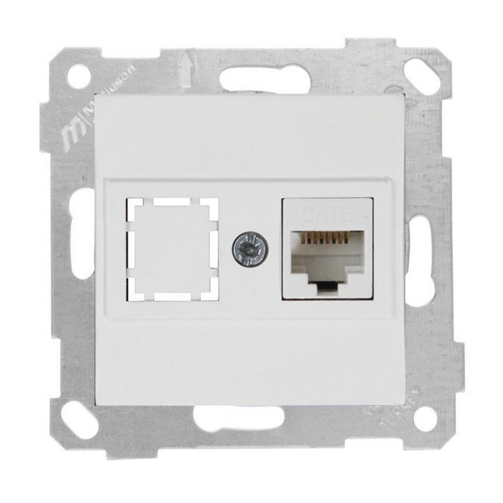 MUTLUSAN RİTA MEK TUŞ DATA PRİZİ 1*RJ45 (CAT6) BEYAZ