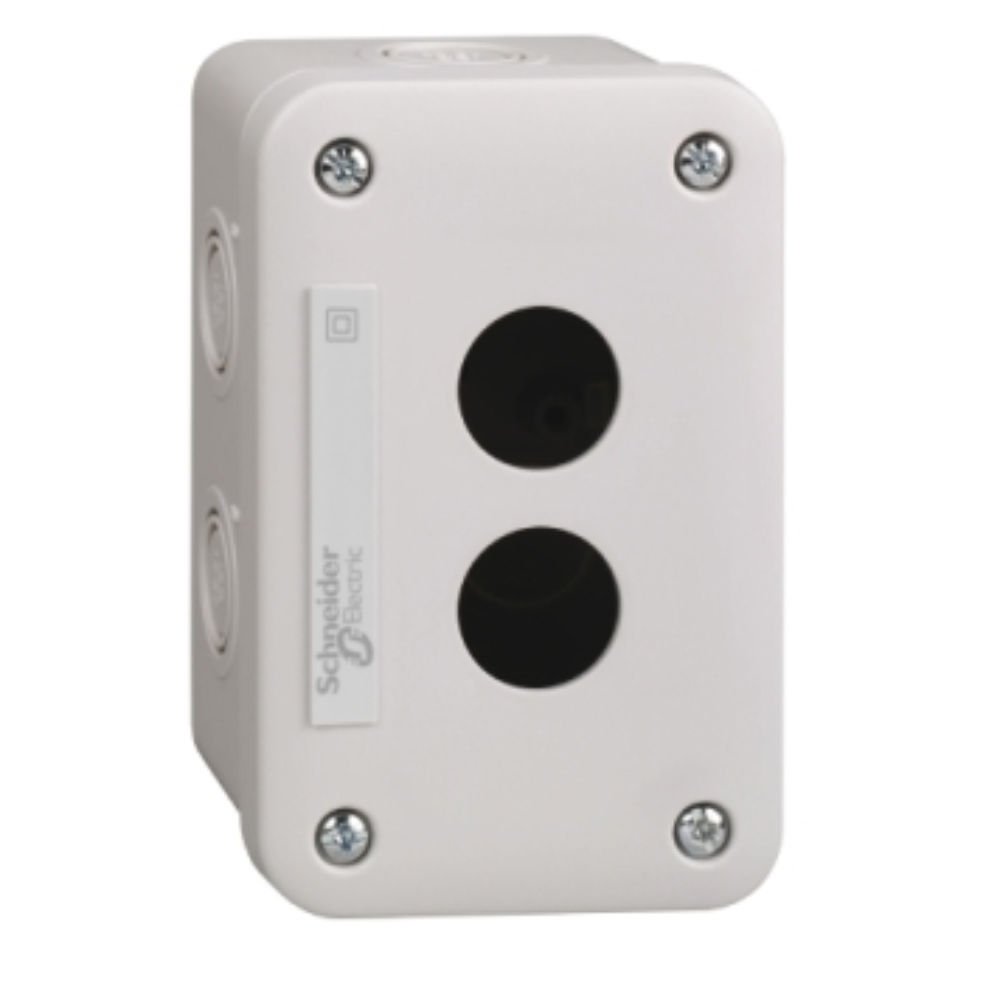 SCHNEIDER BOŞ KONTROL İSTASYONU XAL-E - AÇIK GRİ - 2 KESİM - IP54 - XB7 Ø 22 MM İÇİN XALE2
