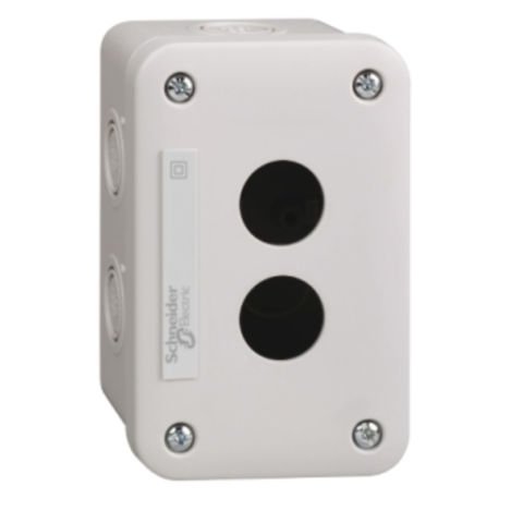SCHNEIDER BOŞ KONTROL İSTASYONU XAL-E - AÇIK GRİ - 2 KESİM - IP54 - XB7 Ø 22 MM İÇİN XALE2
