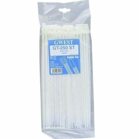 GWEST GT 250 ST (100 ADET) 250X4.8MM BEYAZ KABLO BAĞI