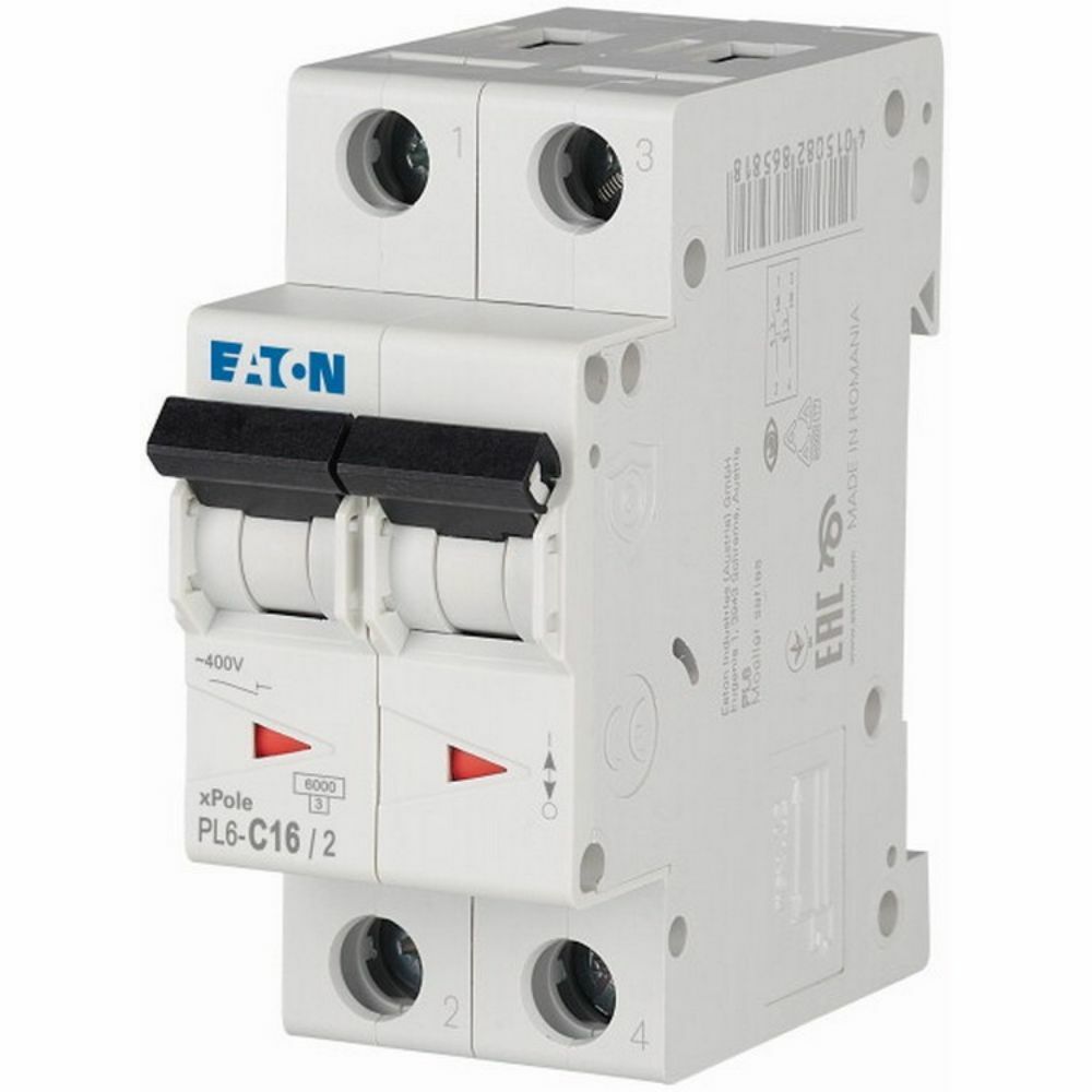 EATON 286567 MİNYATÜR DEVRE KESİCİ - 6KA - C EĞRİSİ - 2X16A