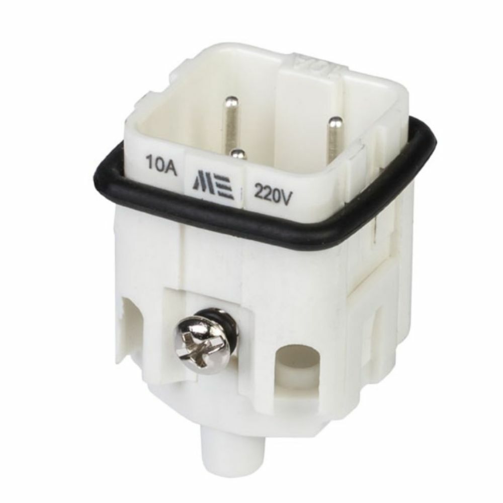 METE ENERJİ 3X10A. ÇOKLU FİŞ ÇEKİRDEK MONTAJLI (ARKA GİRİŞLİ) - 29005