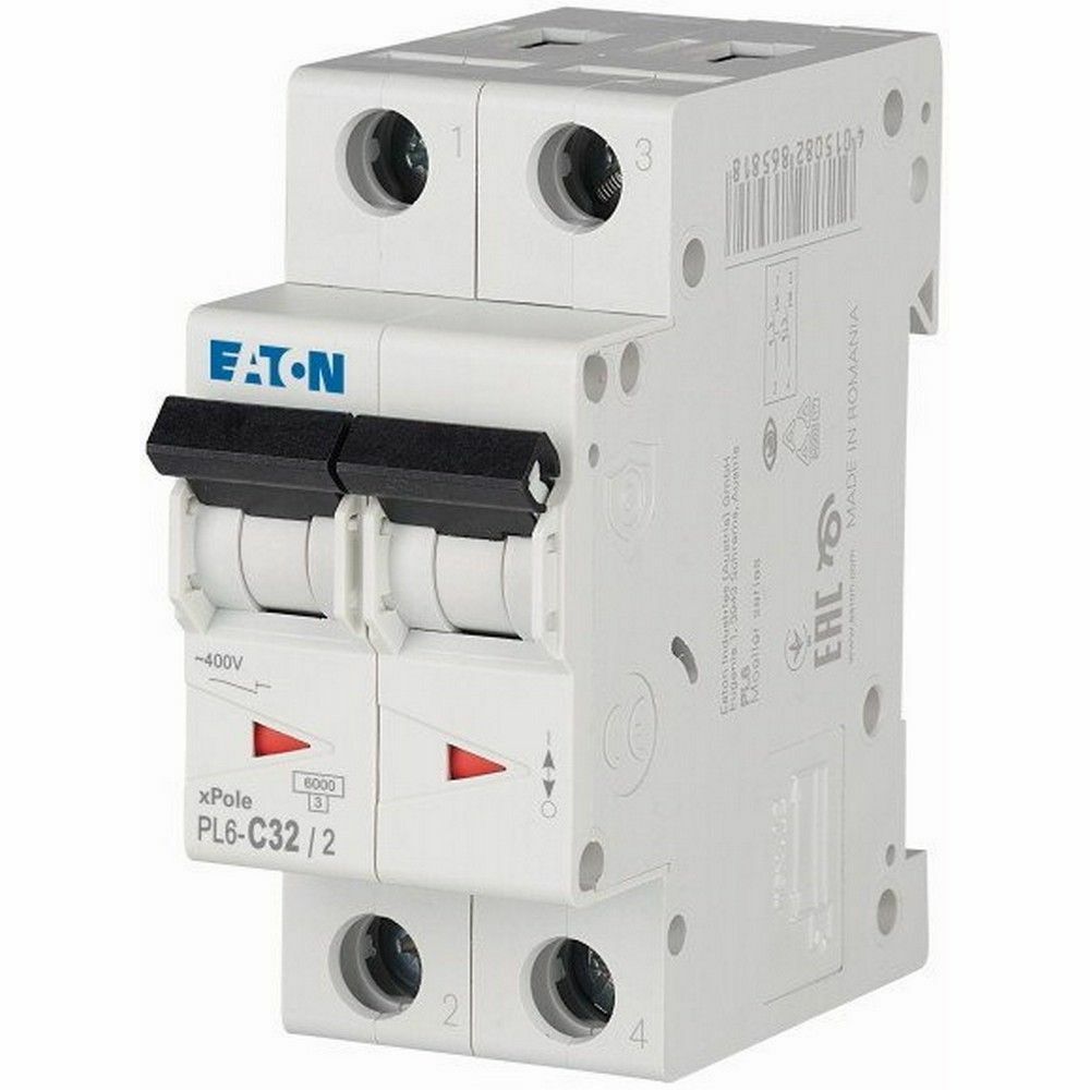 EATON 286570 MİNYATÜR DEVRE KESİCİ - 6KA - C EĞRİSİ - 2X32A