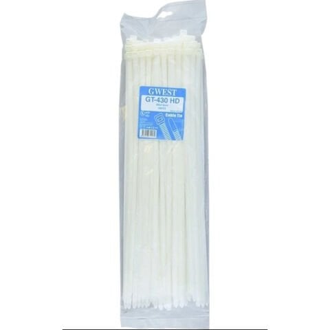 GWEST GT 430 HD (100 ADET) 430X7.6MM BEYAZ KABLO BAĞI