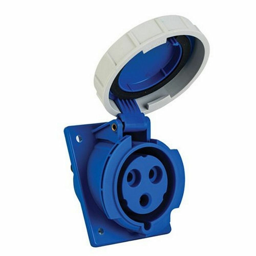 METE ENERJİ 3X32A. IP67 MAKİNE PRİZİ -EĞİK-(VİDALI BAĞL.) 406515V