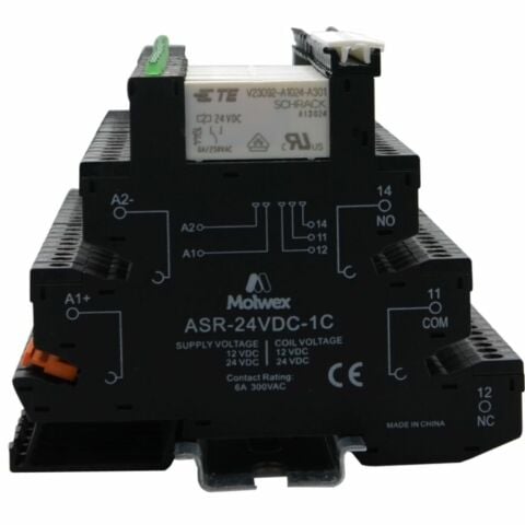 MOLWEX ASR-24VDC-1C RÖLE+SOKET,VİDA BAĞLANTILI, 1 KONTAK MOLWEX 170 040
