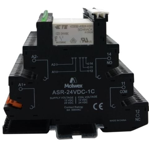 MOLWEX ASR-24VDC-1C RÖLE+SOKET,VİDA BAĞLANTILI, 1 KONTAK MOLWEX 170 040